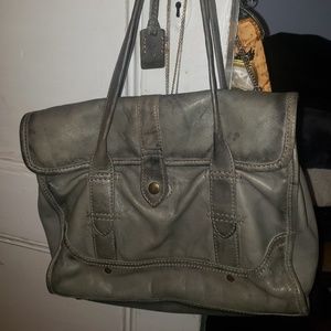 Frye Melissa Button distressed leather